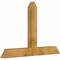 Ekena Millwork Portland Rough Sawn Timber Gable Bracket, Western Red Cedar, 60"W x 40"H x 4"D x 6"F, 16/12 Pitch GBW060X40X0406POR00RWR - alternate 3